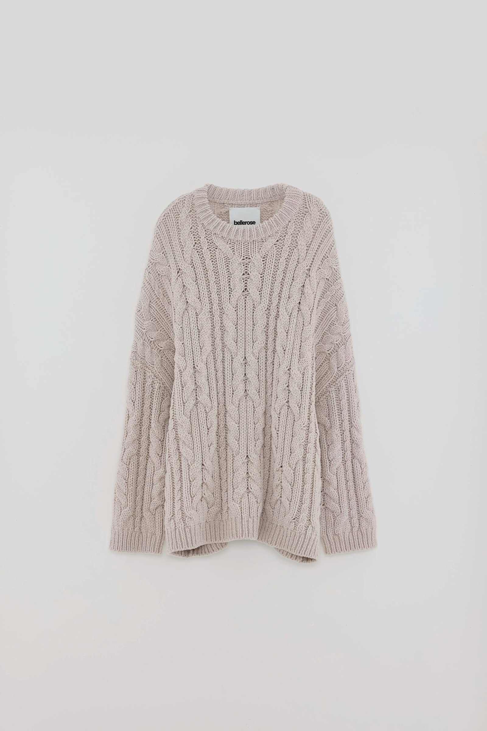 nesk cable knit sweater (252 / w / sable)